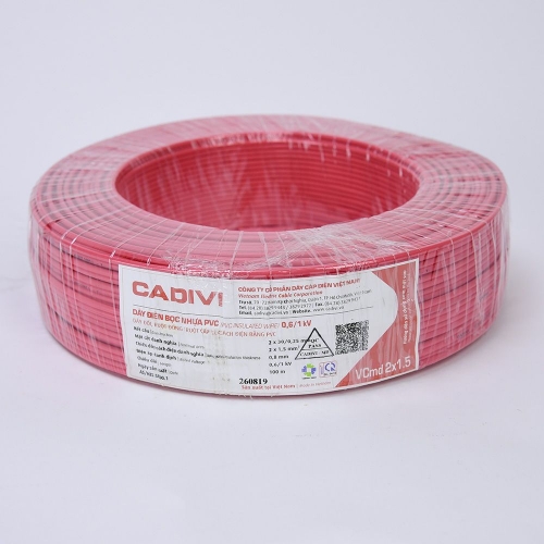 Cáp điện VCmd 2 x 1,5 – 0,6/1 kV