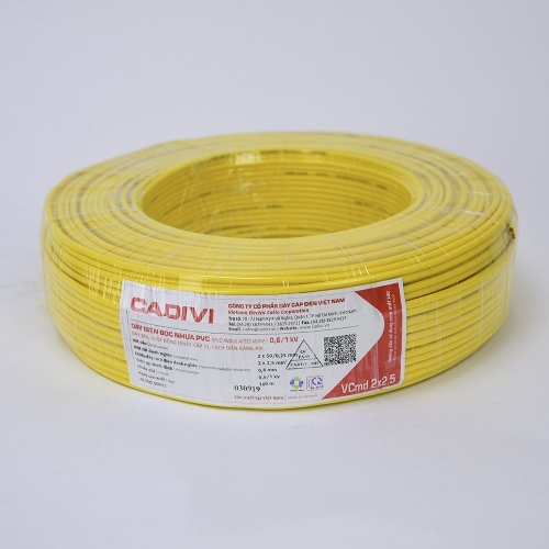Cáp điện VCmd 2 x 2,5 – 0,6/1 kV
