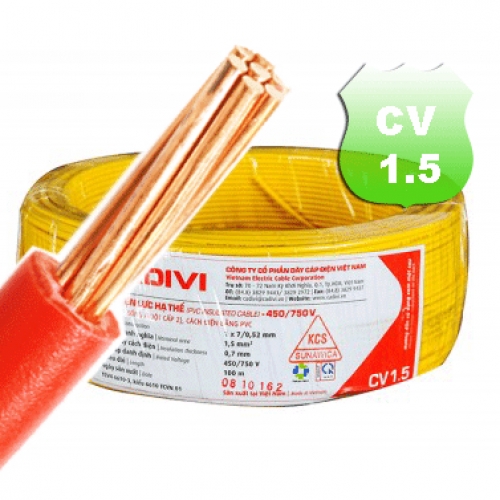 Cáp điện CV 1.5 - 0,6/1kV