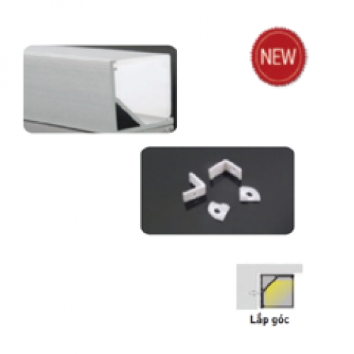 Nẹp Nhôm Dùng Cho LED Dây Trong Nhà NANOCO NST-AB1013