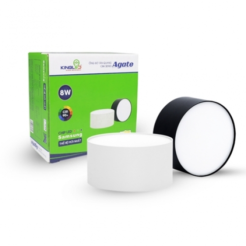Ống Bơ Tán Quang Agate 8W Đổi Màu