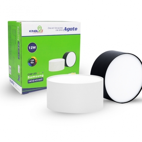 Ống Bơ Tán Quang Agate 12W Đổi Màu
