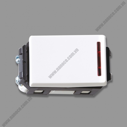 Công tắc D, 2 tiếp điểm, có đèn báo 250VAC - 20A WEVH5033-7MYH