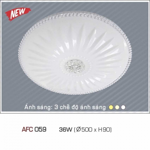 Đèn Ốp Trần Nhựa Cao Cấp AFC 059 LED 36W 3 chế độ