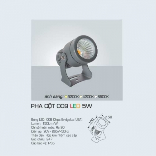 Led rọi cột Anfaco pha 009-5W