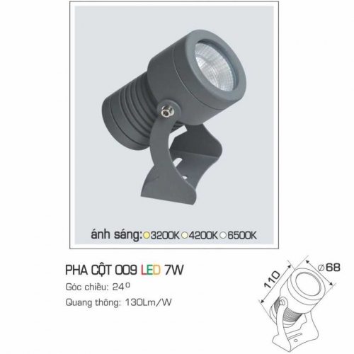 Led rọi cột Anfaco pha 009-7W