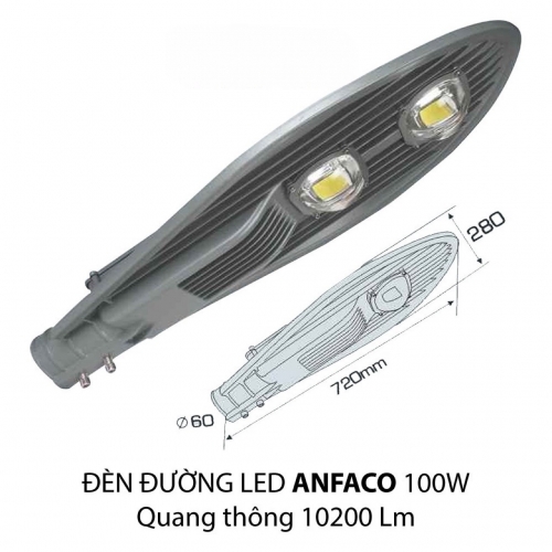 Đèn đường Led Anfaco DDB 100W