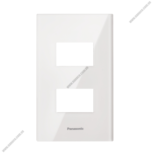 Mặt dùng cho 2 thiết bị ( Nhựa Acrylic ) màu trắng WEGH6802CW-VN