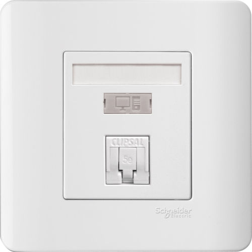 Bộ ổ cắm mạng CAT5E đơn E8431RJS_5_G19