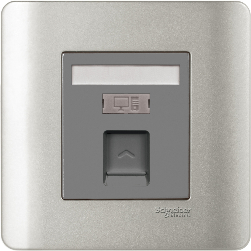 Ổ cắm mạng đơn CAT6 E8431RJS_6_SA_G19