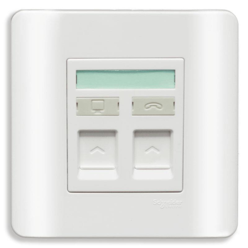 Bộ ổ cắm điện thoại và ổ cắm mạng cat6 E8432TDRJS_6_G19