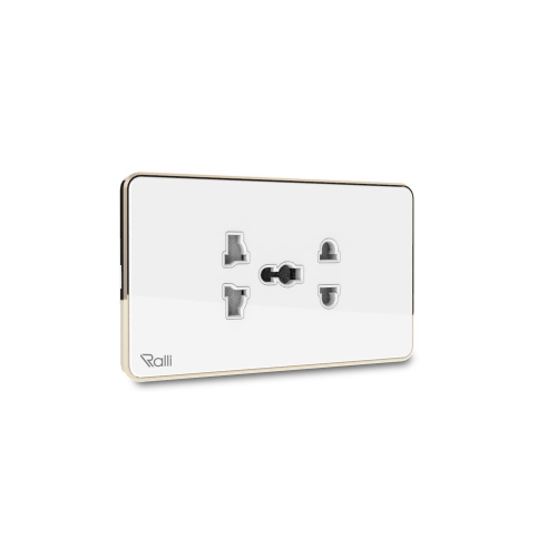  Ổ cắm âm tường OCAT04K 2C/16A (chữ nhật, Ralli) 