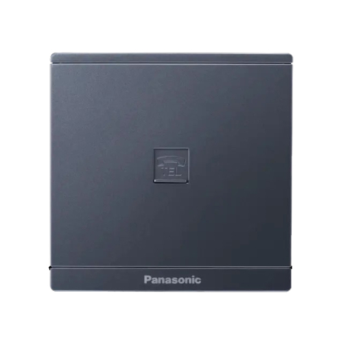 Bộ ổ cắm điện thoại 4 cực, xám ánh kim WMF403MYH-VN