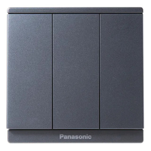 Bộ 3 công tắc C, xám ánh kim WMF506MYH-VN