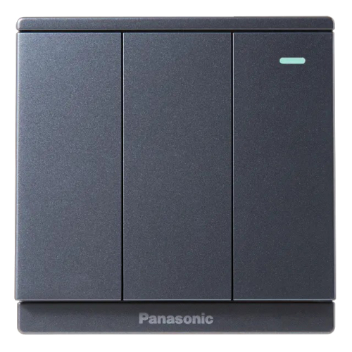 Bộ 3 công tắc B, xám ánh kim, có chỉ báo WMF515MYH-1VN