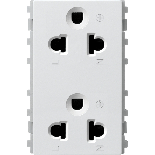 Ổ cắm đôi 3 chấu 16A, size L 84426LUES2_WE_G19