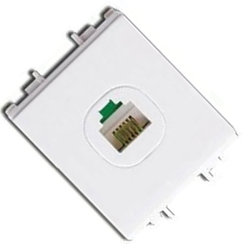 Ổ cắm mạng CAT6, size M F50RJ8M6_WE_G19