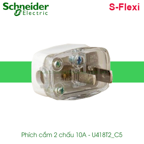 Phích cắm 2 chấu, 10A U418T2_C5