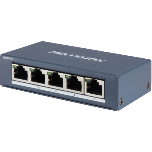 Switch GIGABIT 5 cổng PoE 1000Mpbs, Layer 2 DS-3E0505-E