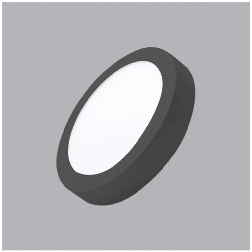 Đèn LED Panel ốp trần nổi tròn Nanoco NPL12CRB - Viền đen, ánh sáng đổi màu.