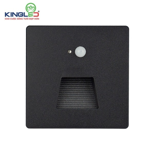 ĐÈN ÂM BẬC CẦU THANG MẶT ĐEN - CẢM BIẾN