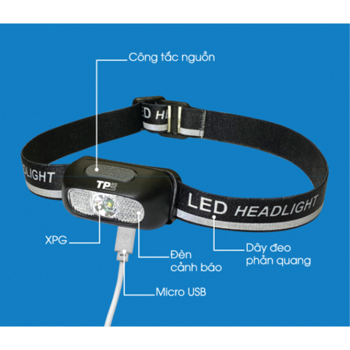 TPE - Đèn pin đội đầu 100Lm TPE/DD100/08