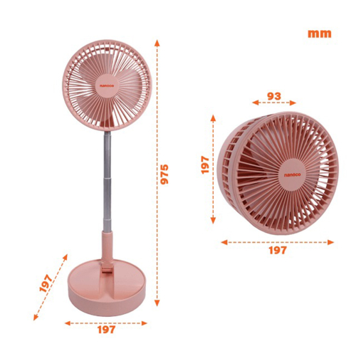 Quạt Sạc Điện Gấp Gọn Nanoco (Pin Lithium 7200mah) NFF1617P