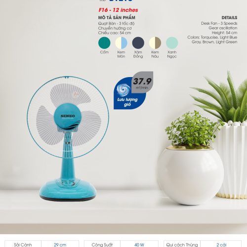 Quạt Bàn SenKo B1213