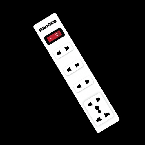 Ổ cắm có dây 1 ổ đa năng, 4 ổ 2, 10A  NES4213-3S1
