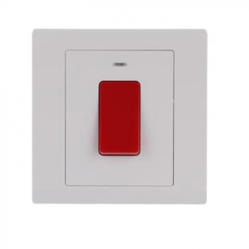 Công tắc 2 cực 45AX, có đèn báo Neon BL179 dòng Inora