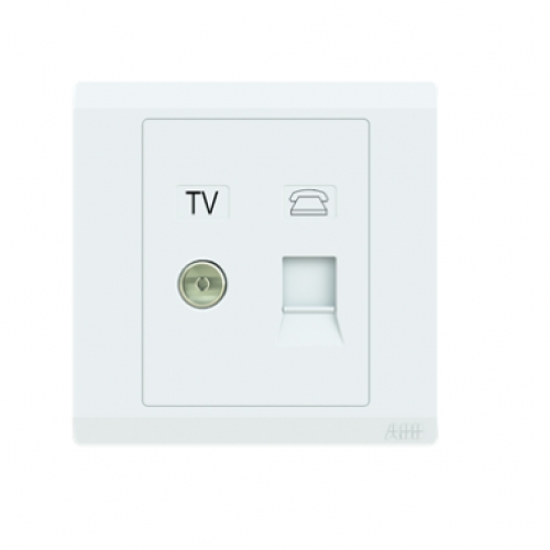 Bộ ổ cắm TV và điện thoại RJ11 BL324 dòng Inora