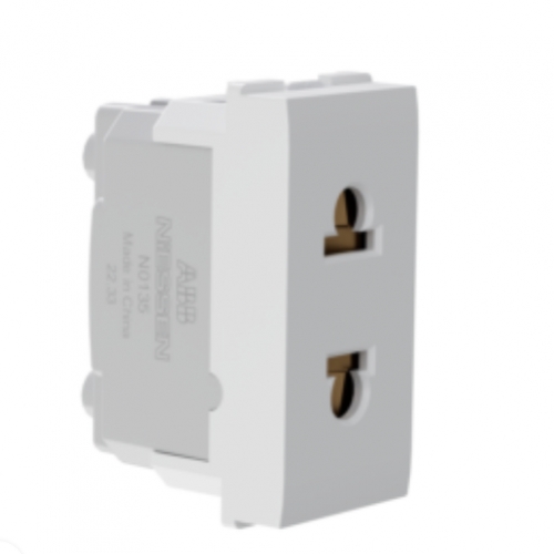 Ổ cắm đơn 2 chấu, 16A size 1M N0135 BL