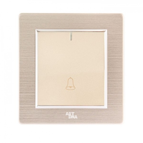 Bộ Công Tắc Chuông A78-K16  Nhôm Vàng