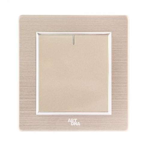 Công tắc đơn, 1 chiều vuông Series A78-K01A - Nhôm vàng