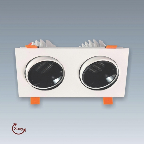 Đèn LED âm trần Anfaco AFC 764/2-12Wx2