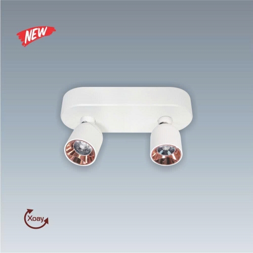 Đèn LED tiêu điểm Anfaco AFC 818T/2-7Wx2 thân trắng