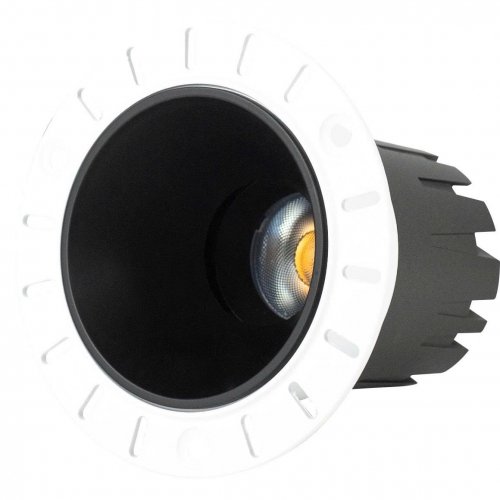 Đèn led âm trần chiếu rọi ZIRCON 7W, choá đen, không viền DA-DLRS-7SS-T63-V/TT/T-KV